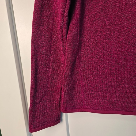 Patagonia Better Sweater 1/4 Zip Pullover Fleece Magenta Pink Heather Womens - Picture 5 of 16